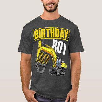 Camiseta Kid Birthday Boy 10th Vehicle 10 Year Old Construc