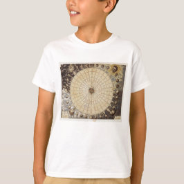 Camiseta Kid do Gráfico Anemográfico Antigo do felpudo Expr