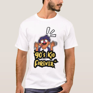 Camiseta Kid Forever, de 90 anos - Nostalgia Cartoon Editio