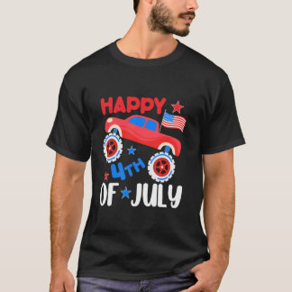 Camiseta Kid Monster Shirt Toddler Boys Bandeira Americana