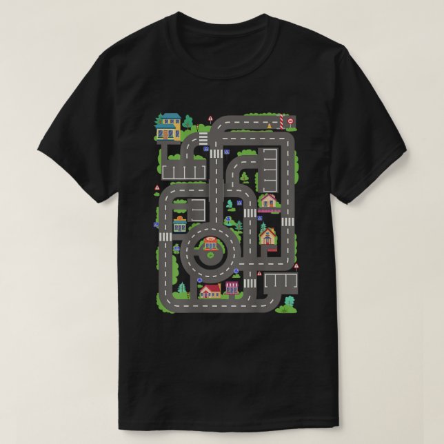 Camiseta Kid Play Carros No Pai Race Race Race Pais D (Frente do Design)