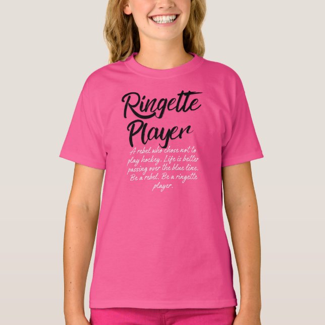 Camiseta Kid-Ringette Rebel (Frente)