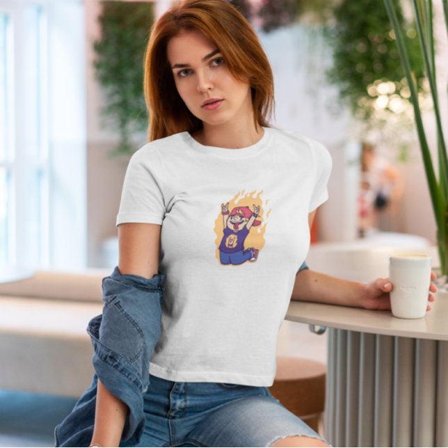 Camiseta Kid Rock N Roll On Fire (Criador carregado)