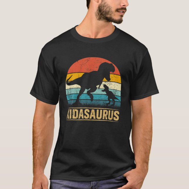 Camiseta Kida Saurus T Rex Dinossaur Kidasaurus Fam Corresp (Frente)