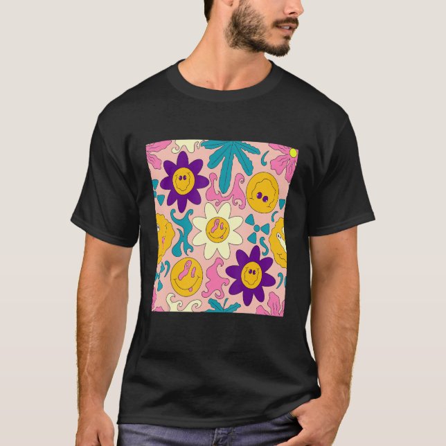 Camiseta Kidcore Aestésico Trippy Sorria Feliz Fac (Frente)