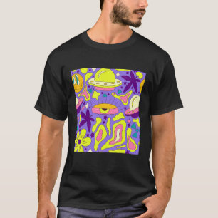 Camiseta Kidcore Aestético de núcleo estranho Olhos de 90