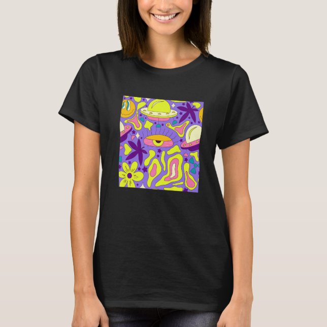 Camiseta Kidcore Aestético de núcleo estranho Olhos de 90 (Frente)