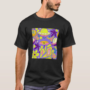 Camiseta Kidcore Aestético de núcleo estranho Olhos de 90