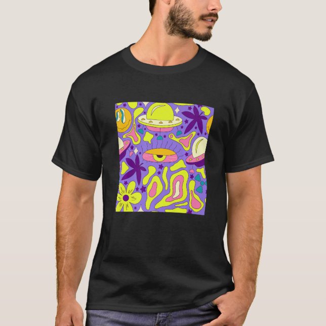 Camiseta Kidcore Aestético de núcleo estranho Olhos de 90 (Frente)