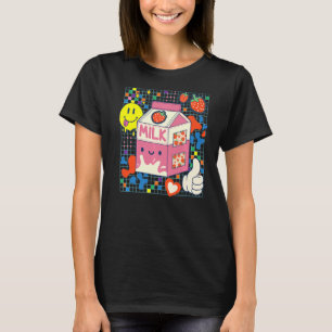 Camiseta Kidcore Aestético De Tecido De Morango De Morango 