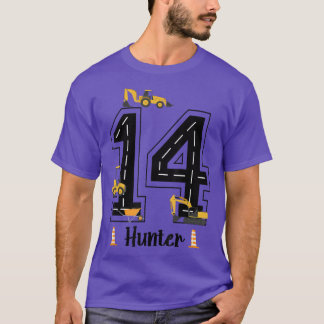 Camiseta Kids 14th Birthday Crane Excavator Truck 14 Year O