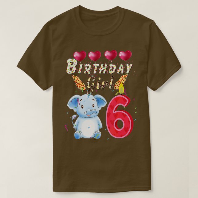 Camiseta Kids 1 Year Old Elephant Birthday Girl Cute 1th Pa (Frente do Design)