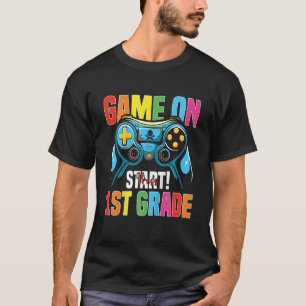 Camiseta Kids 1st Grade Game On Press Start Gamer Back To S