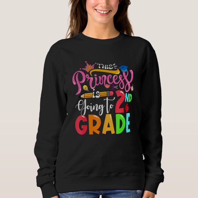 Camiseta Kids 2nd Grade  This Princess Is Going To 2nd Grad (Frente)