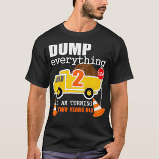 Camiseta Kids 2nd Truck Theme Birthday Party Gift  Age 2