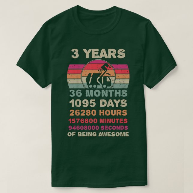 Camiseta Kids 3 Year Old Garbage Truck Birthday 3rd Birthda (Frente do Design)