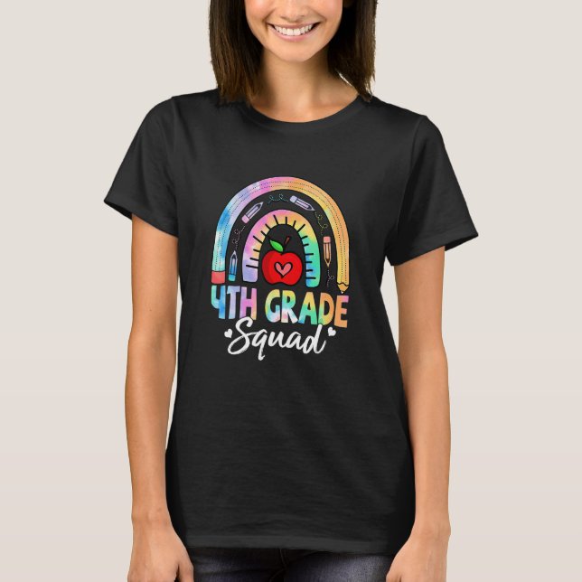 Camiseta Kids 4th Grade Squad Back To School Fourth Grade T (Frente)