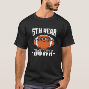 Camiseta Kids 5 Birthday Futebol Touchdown 5 Anos