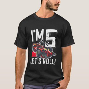 Camiseta Kids 5 Birthday, Grande Prêmio Carro Corrente, Esp