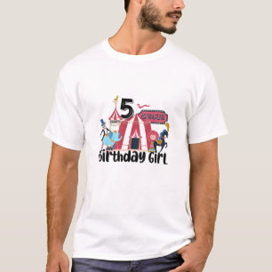 Camiseta Kids 5Th Birthday Girl Circus Fifth Birthday 5 Yea