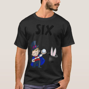 Camiseta Kids 6 Year Old Magician Birthday Party 6th Birthd