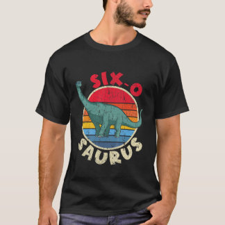 Camiseta Kids 6Th Birthday Six O Saurus I Brachiosaurus I F