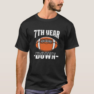Camiseta Kids 7 Birthday Futebol Touchdown 7 Anos Bo