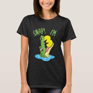 Camiseta Kids aniversário de 3 anos Crocodilo Alligator 3 A