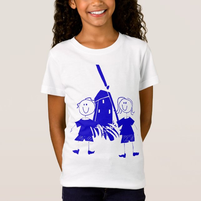 Camiseta Kids Blue Dutch Stick (Frente)