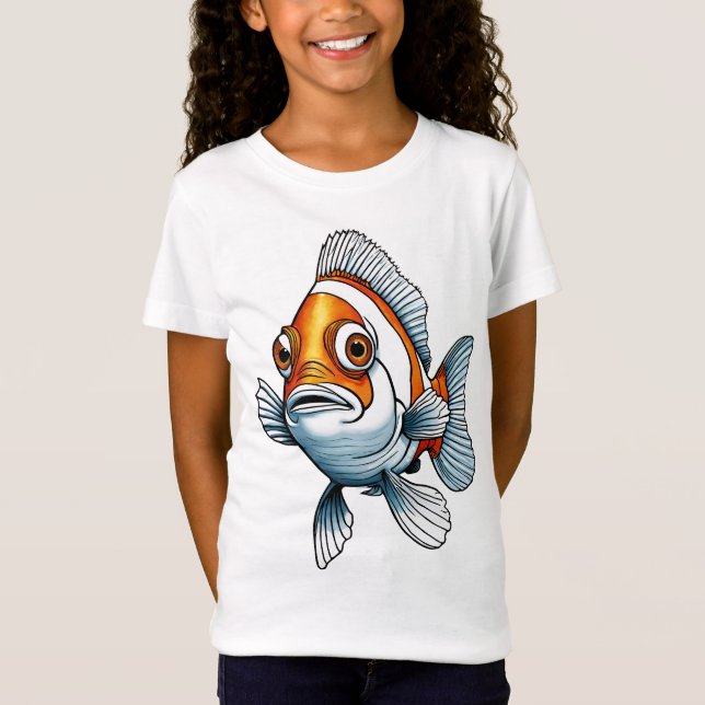 Camiseta Kid's Clown Fish Fine Jersey (Frente)