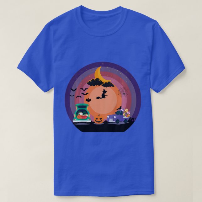 Camiseta Kids Construction Vehicle Halloween Crane Truck (Frente do Design)