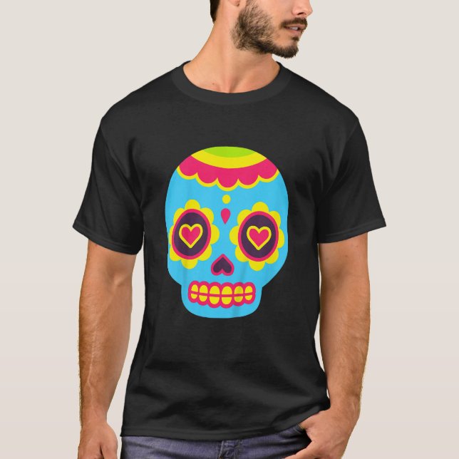 Camiseta Kids Dia De Los Muertos Costume Baby Sugar Skull C (Frente)