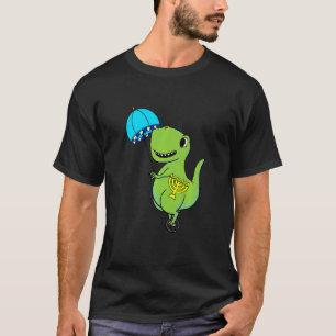 Camiseta Kids Dinossaur Umbrella Hanukkah Rex Chanukah Jewi