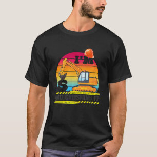 Camiseta Kids Excavator 5 Birthday Construction Truck 5 Y