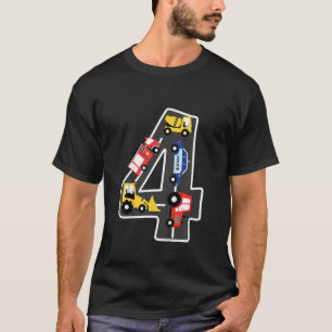Camiseta Kids Excavator Trator Car Construção Local I Caixa