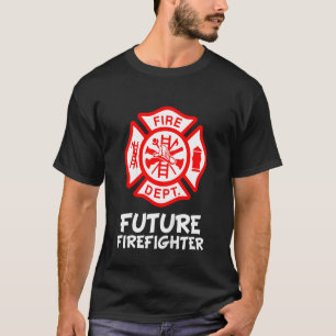 Camiseta Kids Fire Department Fireman - Símbolo Fireman Fut
