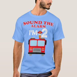 Camiseta Kids Fire Truck 2 Year Old Firefighter 2nd Birthda