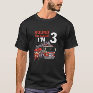 Camiseta Kids Fire Truck, 3 anos, bombeiro, 3 anos,