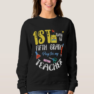 Camiseta Kids First 1st Day of Fifth 5th Grade Student Back