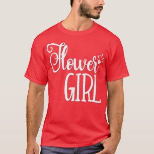 Camiseta Kids Flower Girl Wedding Party Bride Groom 350