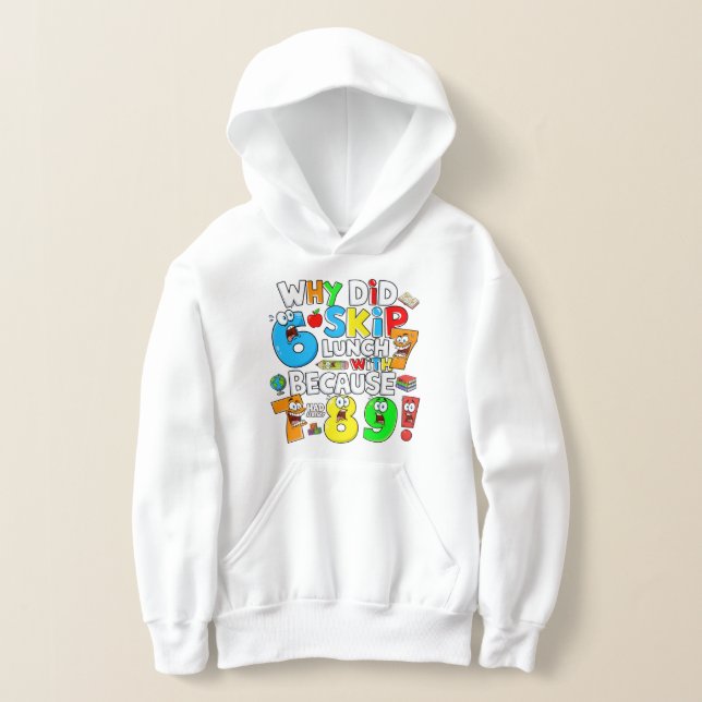 Camiseta Kids Funny Maths Hoodie | Number Day School UK (Postura )