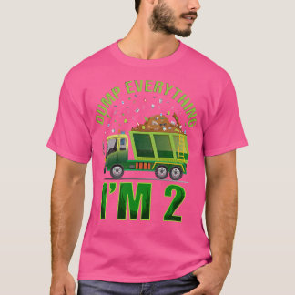 Camiseta Kids Garbage Truck Dump Everything I'm 2 Garbage T