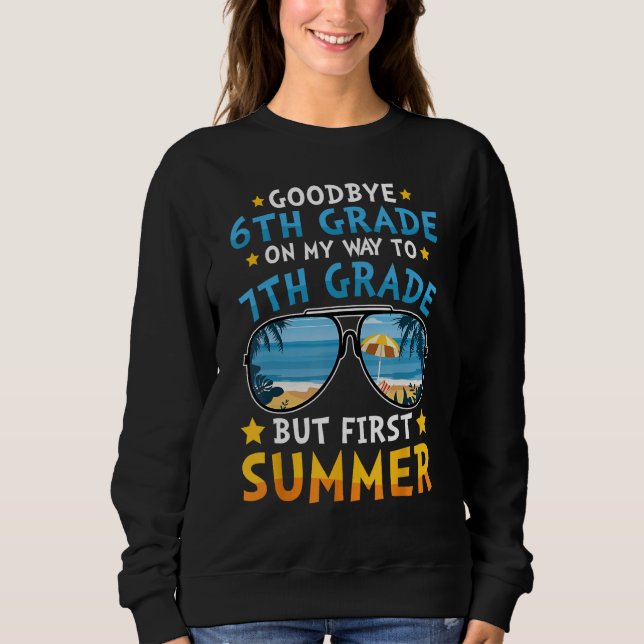 Camiseta Kids Goodbye 6th Grade Graduation To 7th Grade Hel (Frente)