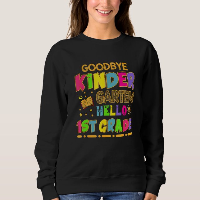 Camiseta Kids Goodbye Kindergarten Graduation Hello First G (Frente)