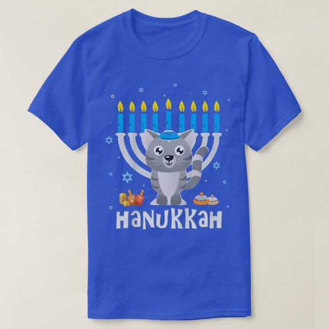 Camiseta Kids Hanukkah Pajamas Hanukkah  for Boys Girls Kid (Frente do Design)