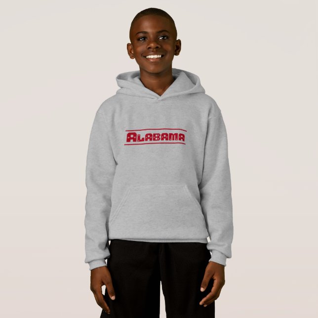 Camiseta Kids Hoodie - Alabama (Frente Completa)