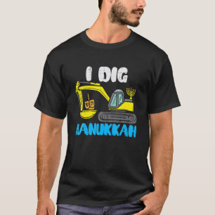 Camiseta Kids I Dig Hanukkah Excavator Construction Toddler