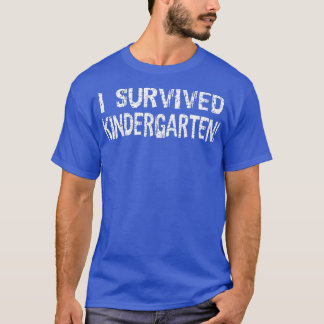 Camiseta Kids I Survived Kindergarten! Tshirt Graduation Gr