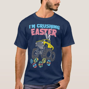 Camiseta Kids Im Crushing Easter Monster Truck Eggs Boys Ki