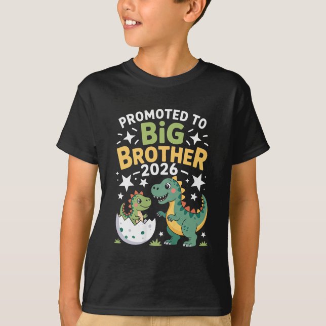 Camiseta Kids Im Going to be Big Brother 2026 Baby Reveal (Frente)